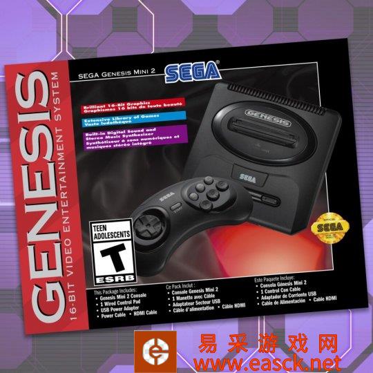 世嘉MD/Genesis Mini 2 将于10 月 27