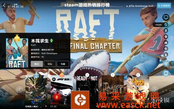 游侠网全球游戏热销榜 steam热门游戏排行榜