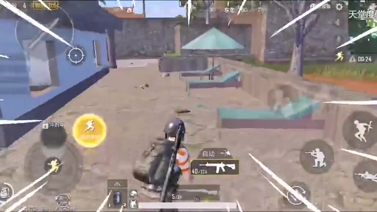 绝地求生刺激战场：队友倒地，爆发洪荒之力极限1V3
