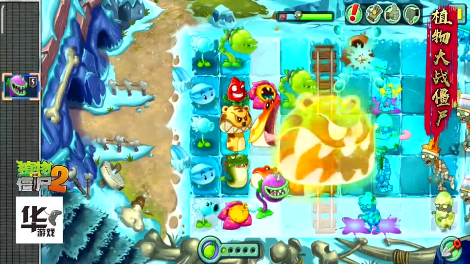 pvz2中文版：创意庭院大嘴植物看看都有啥