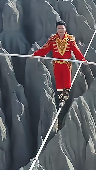 阿迪力大师再现走钢丝！大峡谷上如履平地！网友：光看着我就害怕