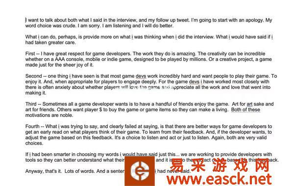 Unity总裁John Riccitiello为不当言论致歉