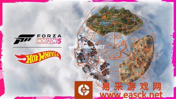 《极限竞速:地平线5》风火轮DLC地图全貌公布