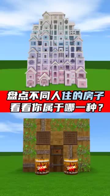 你是哪一种呢 #迷你世界 #迷你世界不同人住的房子