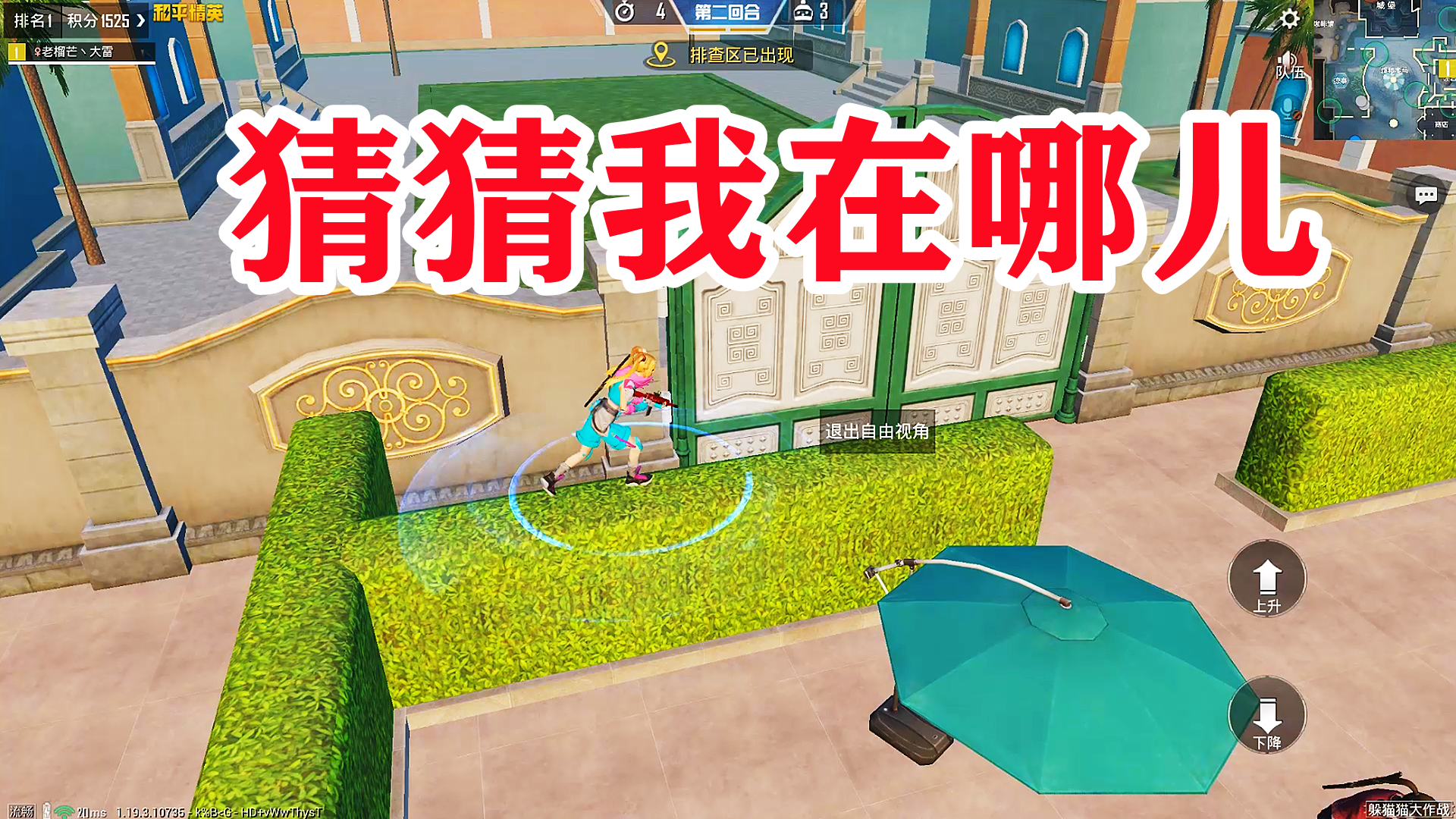 和平精英：躲猫猫障眼法玩法，搜索者直接变身“小聋瞎”