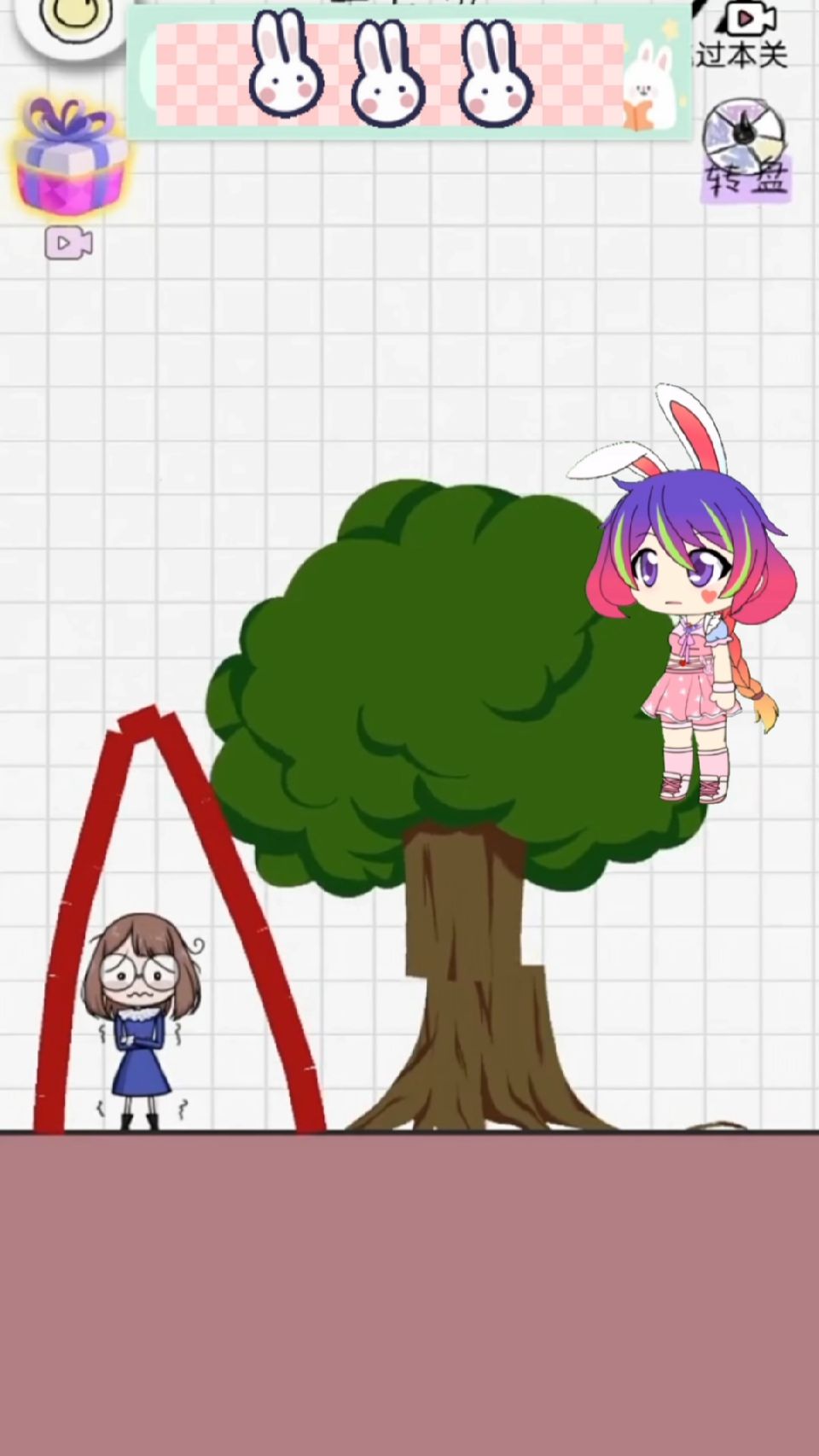 #萤火有奖打卡#画条线保护朱竹清不让她被大树砸倒