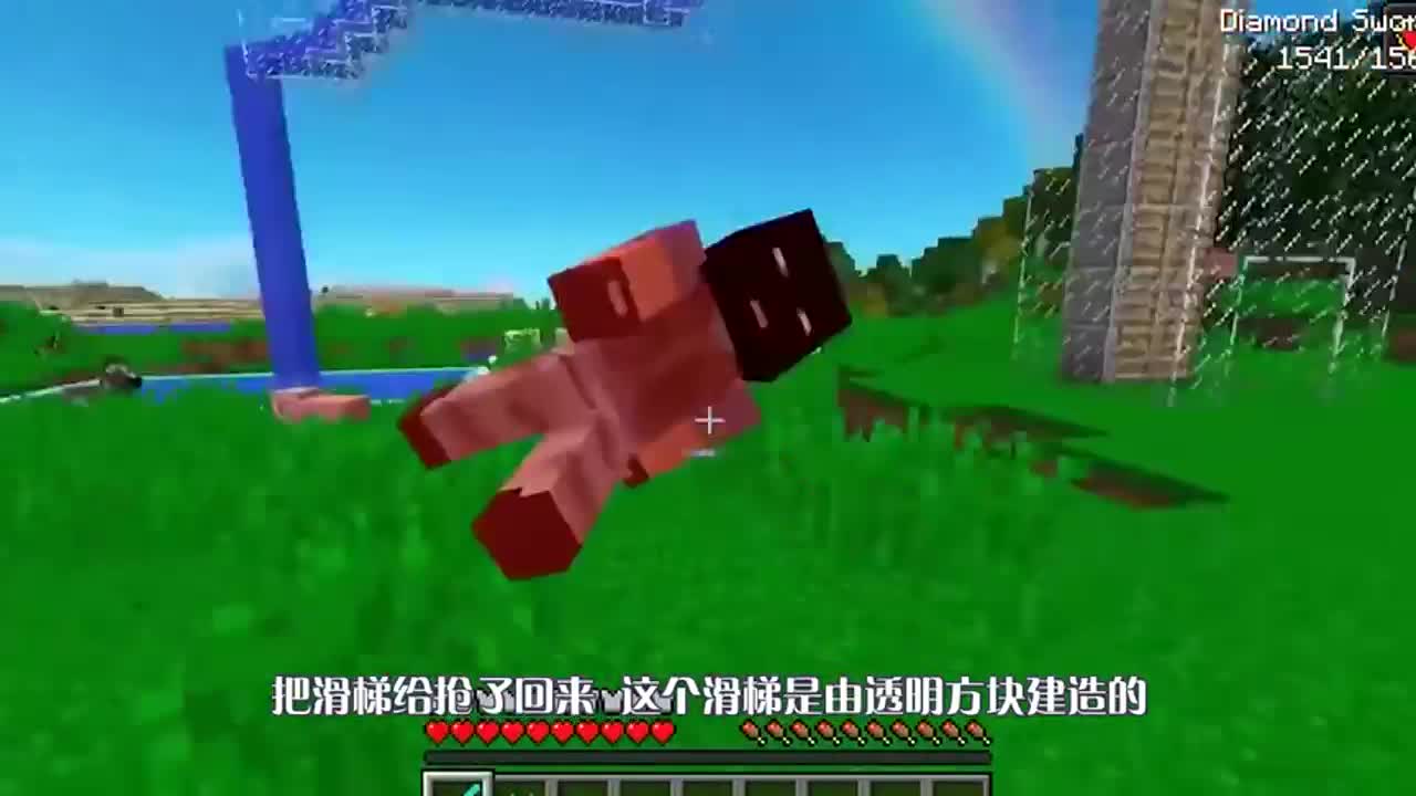我的世界：菜鸟vs专家，花式跳水冠军！