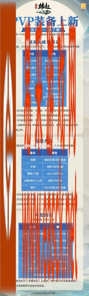 装备产出pvp