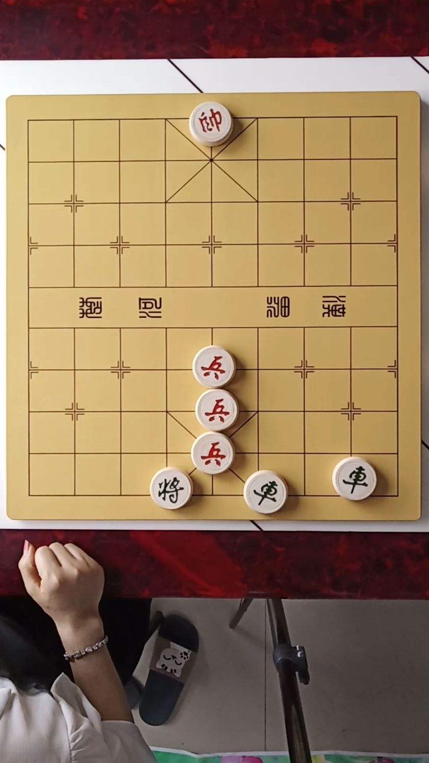 象棋残局兵坐花心