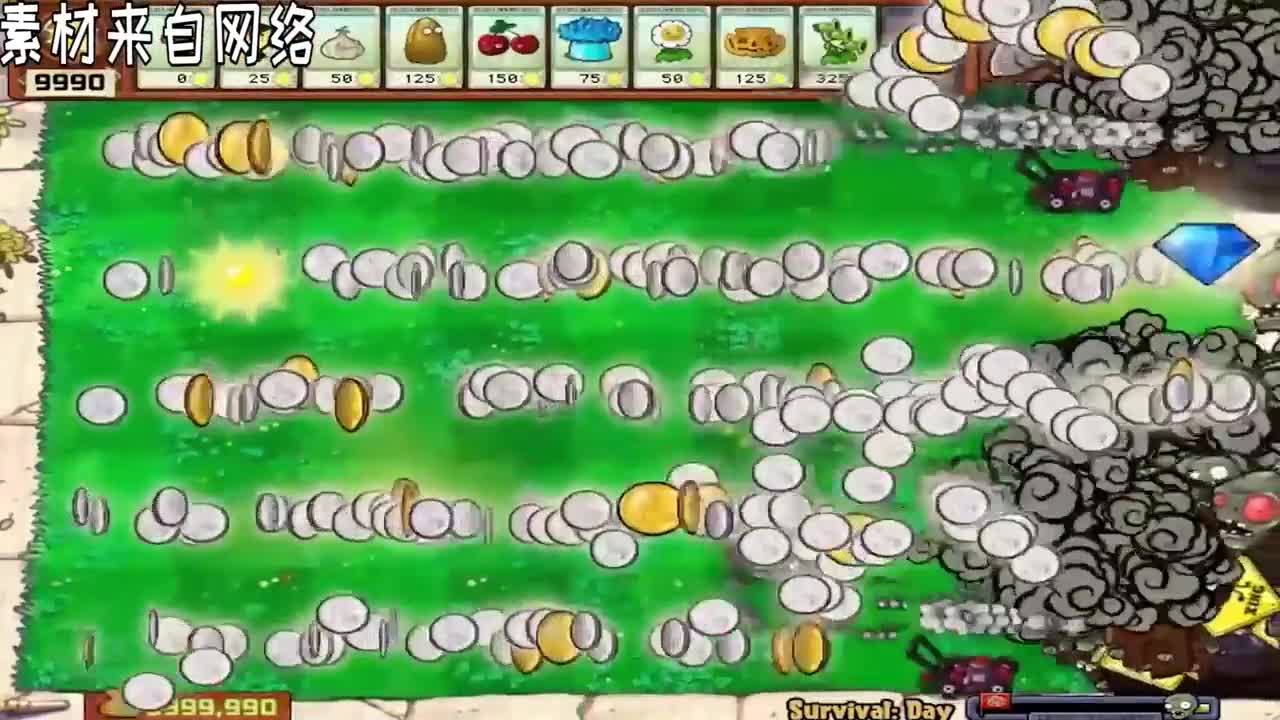 植物大战僵尸：外国友人的PVZ在玩什么？还是认识的毁灭菇吗？