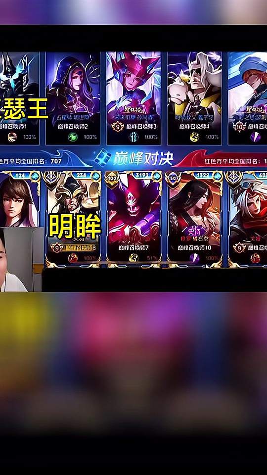 明眸关羽VS亚瑟王亚瑟！国服第一之间的对决！