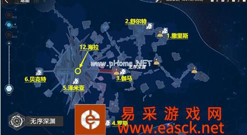 《幻塔》无序深渊清剿清单boss位置一览