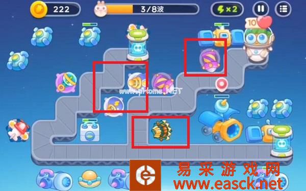 《保卫萝卜4》太空穿越第51关满星攻略