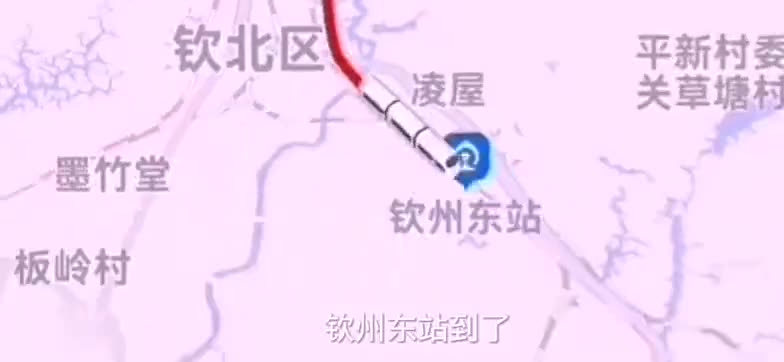 南宁东至湛江西高铁线路规划途经钦州北海高铁模拟
