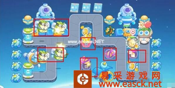 《保卫萝卜4》太空穿越第19关满星攻略