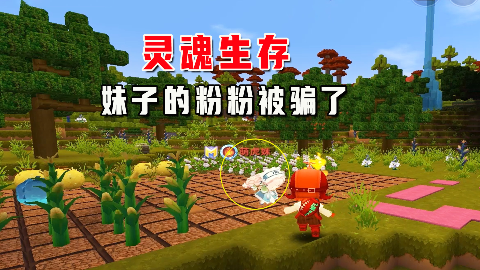 迷你世界：灵魂生存，寄生到妹子身上骗粉丝，惩罚变蛋关箱子里#迷你世界#沙盒游戏