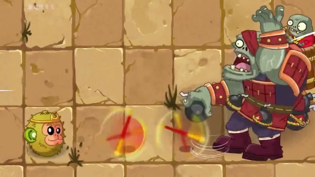 植物大战僵尸：PVZ史上最菜僵王！魔术菇：两个普僵就能解决！