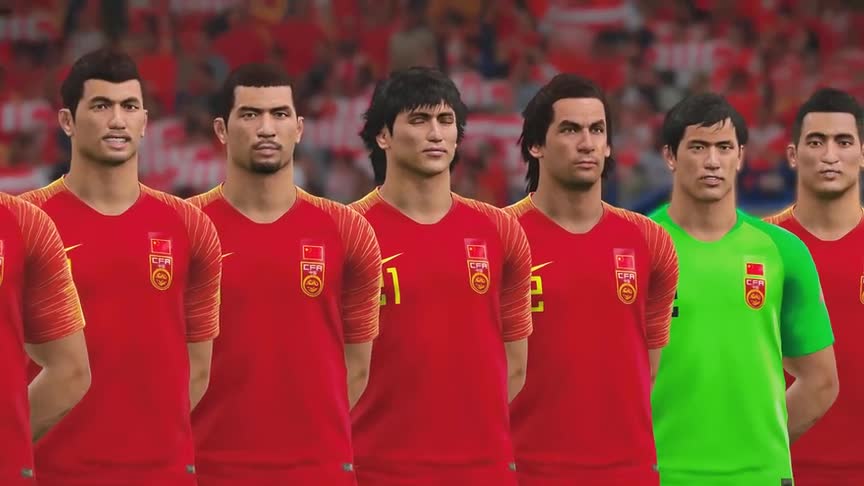 实况足球 国足对日本 这样的任意球破门太漂亮了