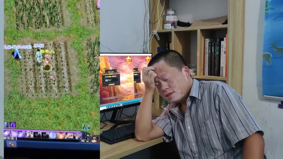 天龙八部怀旧服新开服务器，正是打金挣钱的大好时候，小罗却被排队阻挡在门外