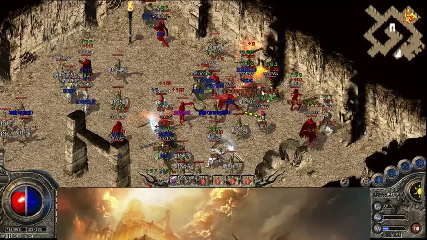 热血传奇，对面屠龙战秀操作，一人独创我方阵营，成功带走第一道