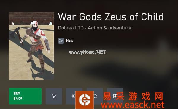 山寨游戏《战争之神:宙斯之子》现已从Xbox下架