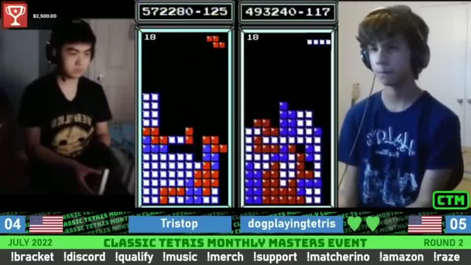 俄罗斯方块：DOG小哥时间停止，对手完全被急速消除控制