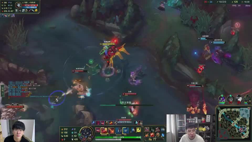 兰林汉：剑魔现在确实挺狠的，团战进场一顿狂砍，对面只能抱头鼠窜！