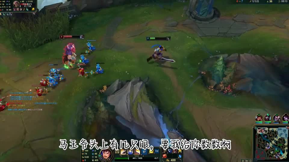 lol终极魔典模式欢乐盖伦对战数值怪，选了一手冰女大招能打过腕豪么？