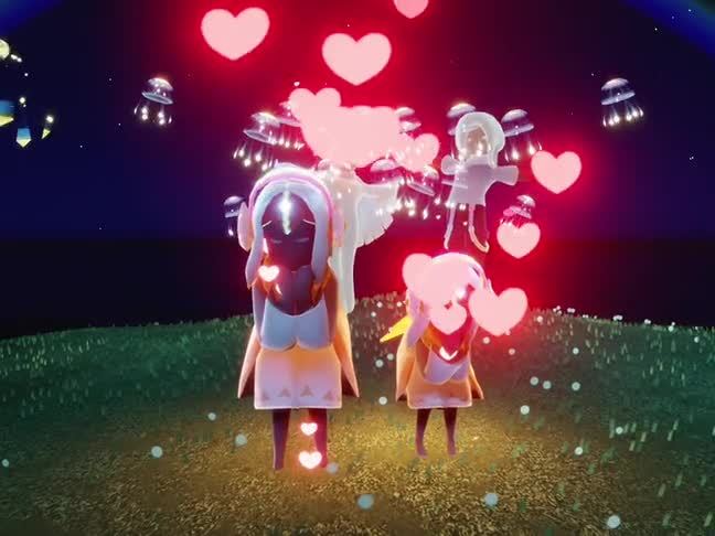 《光遇测试服》拜托，有彩色耳机超帅的好吧。彩虹节新物品，安卓玩家也能拥有耳机了！太可爱了这个耳机。