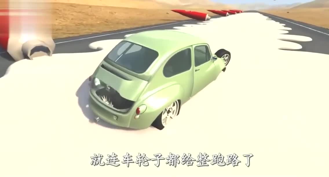 高速行驶的汽车能冲过超强胶水吗？3D动画模拟，场面超刺激！