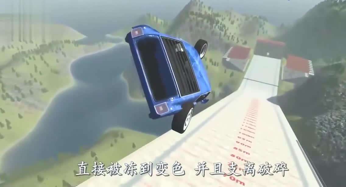 高速汽车冲过\-196℃液氮会怎样？3D模拟全过程，画面太刺激了！