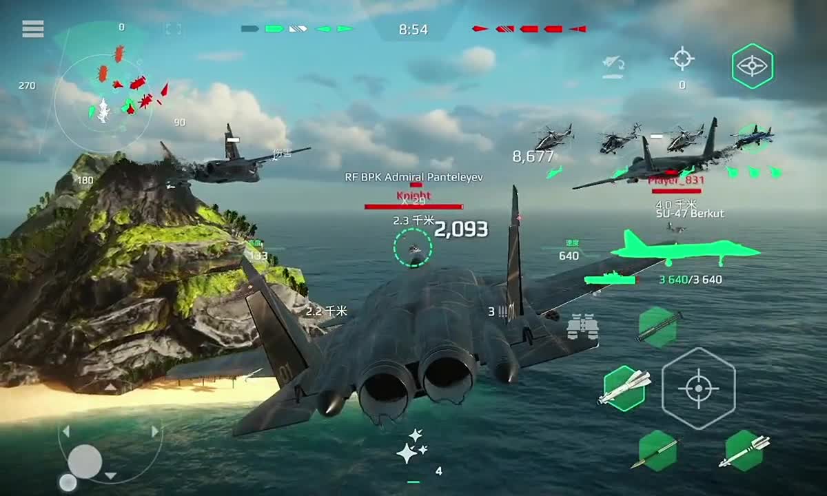 现代战舰：075，搭配金雕，有伤害高端优雅 游戏 战舰世界 战斗机