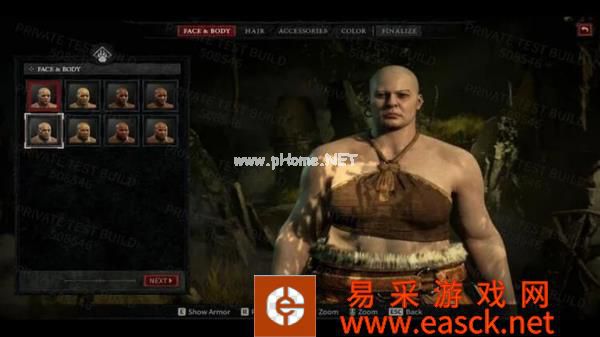 《暗黑破坏神4》新截图泄露 角色定制界面展示