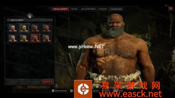 《暗黑破坏神4》新截图泄露 角色定制界面展示