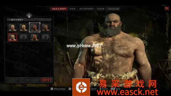 《暗黑破坏神4》新截图泄露 角色定制界面展示