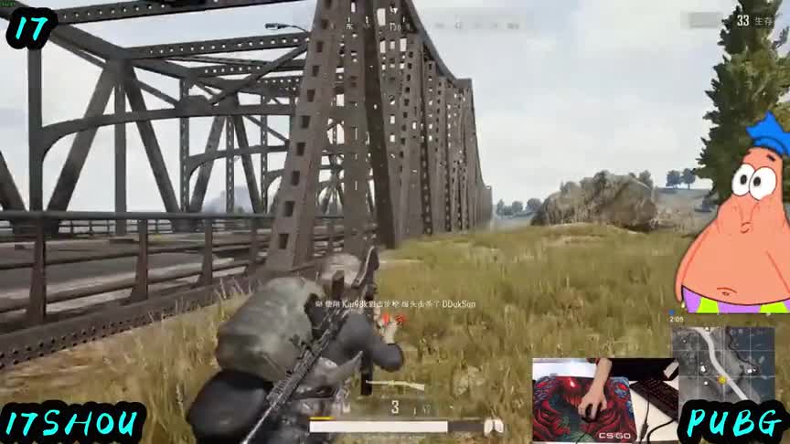 【绝地求生】：有一种叫做17shou的栓狙，红点AWM，几百米都是爆头