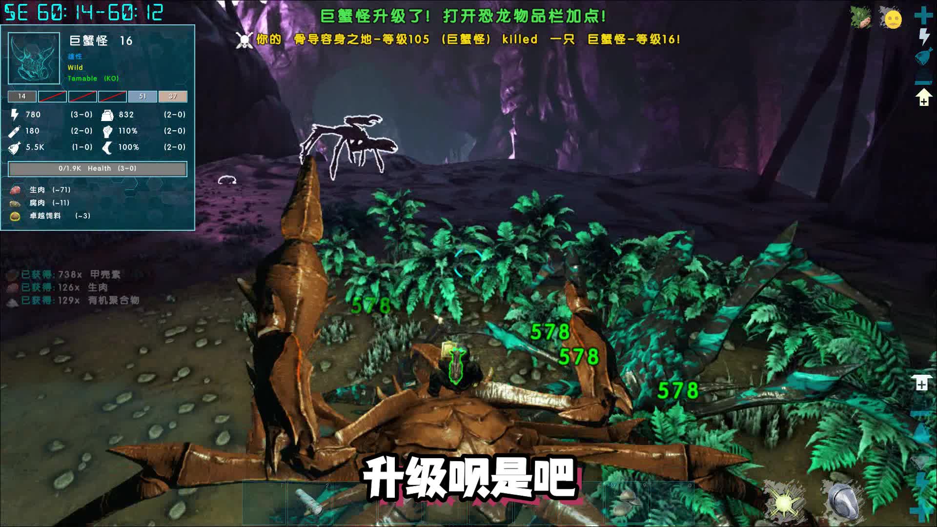 火焰 方舟畸变生存 第48期 去辐射区击杀岩龙升级
