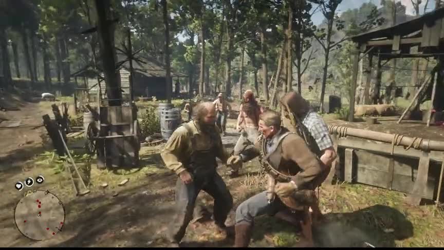 荒野大镖客2：亚瑟复仇用狼震慑一个最不讲理的村子