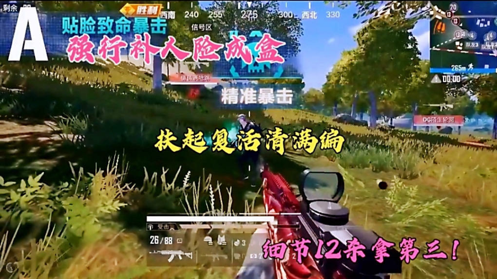 强行补人险成盒，扶起复活清满编，细节12杀拿第三！