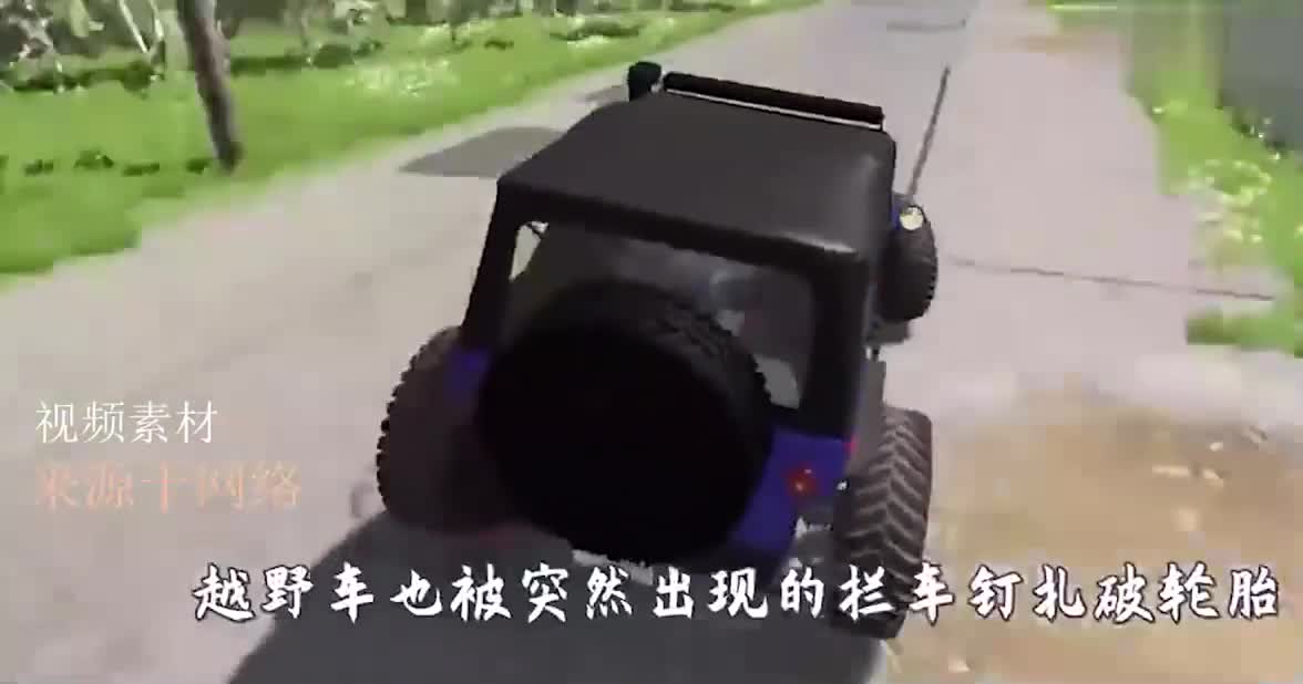 汽车被扎破轮胎后果有多严重？3D模拟实验，结果那叫一个惨
