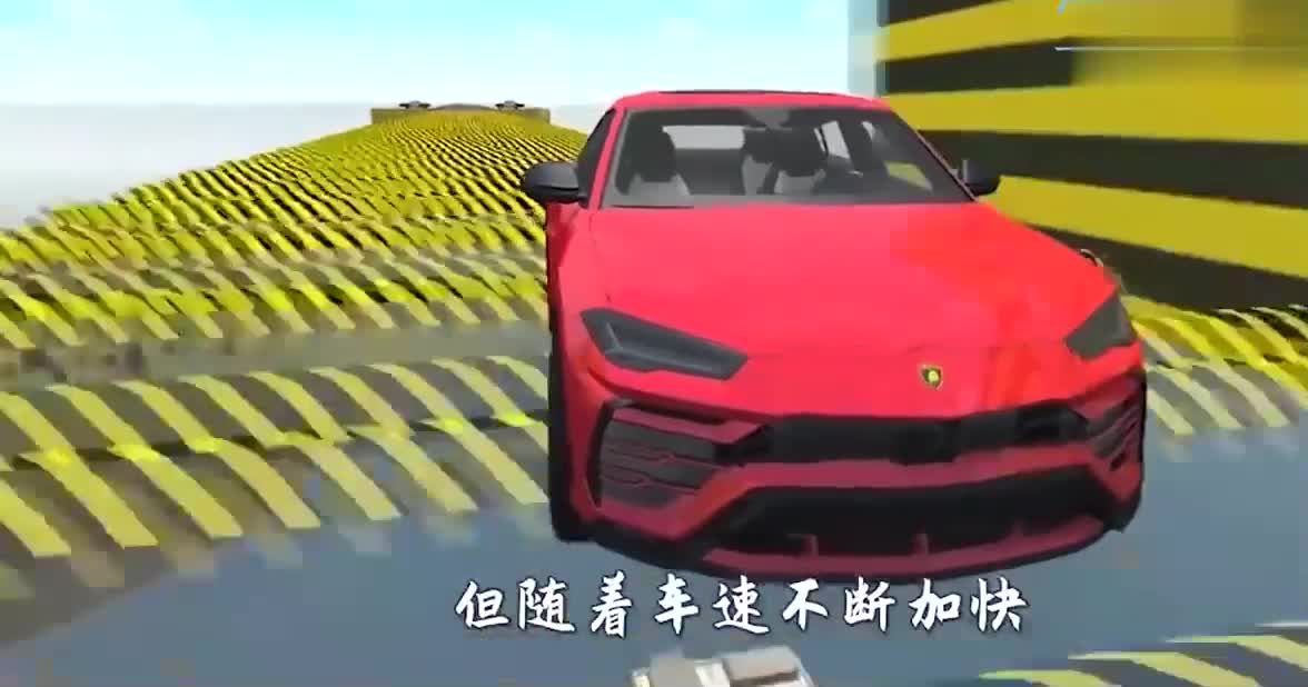 汽车连续通过减速带会怎样？老外3D模拟实验，前方高能预警