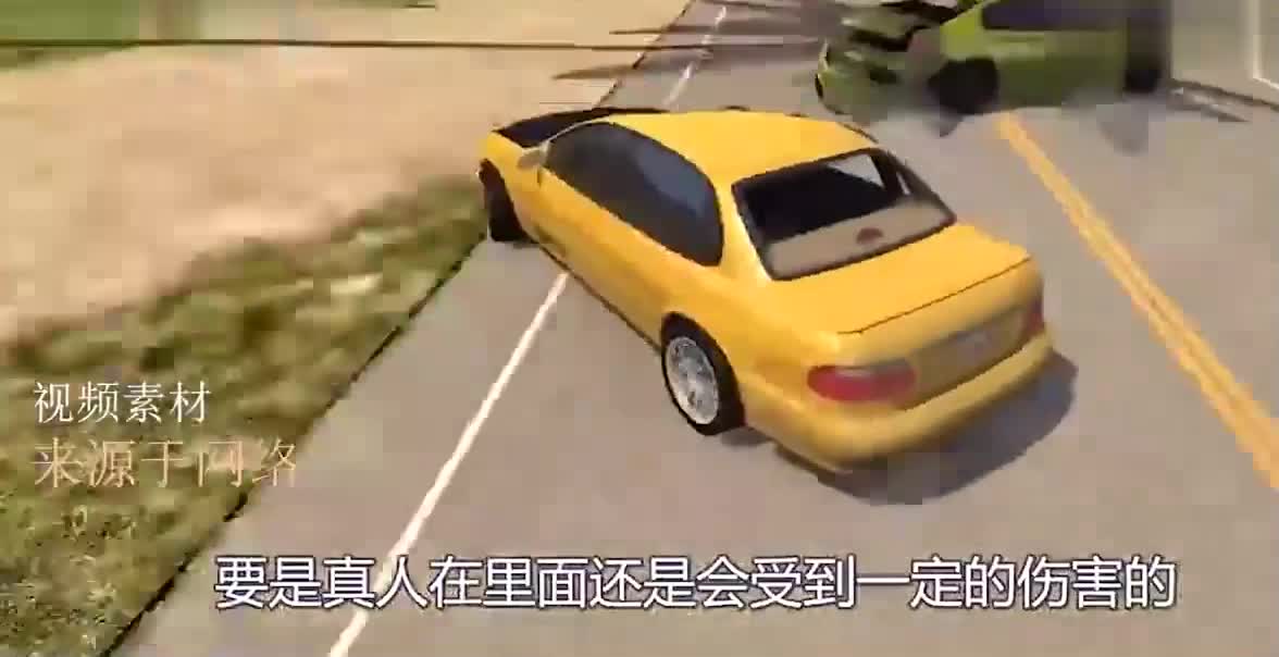 汽车能躲过下落的巨石吗？3D模拟画面，全程惊险又刺激