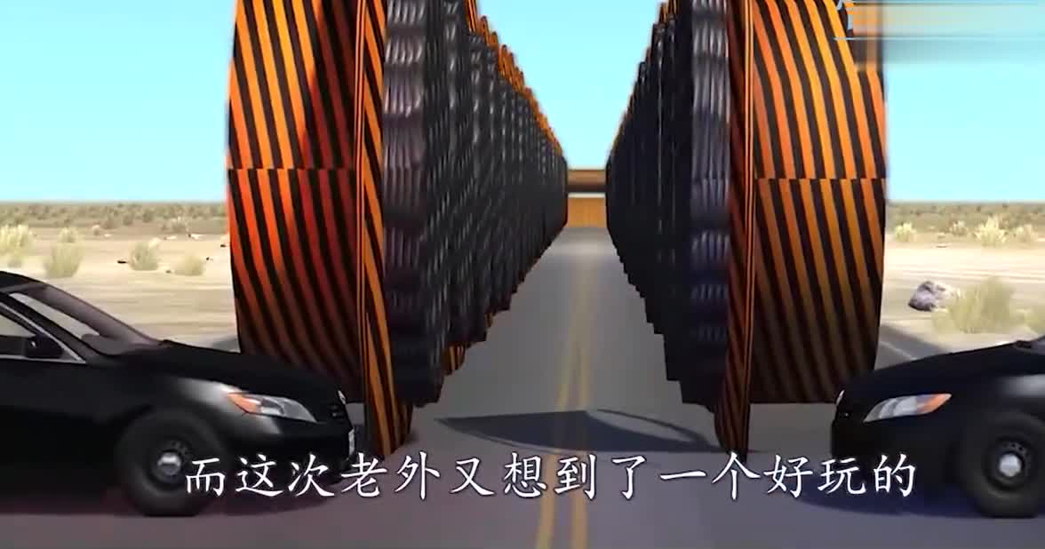 3D模拟实验：缓慢合拢的液压墙能夹住汽车吗？画面太硬核了（1）