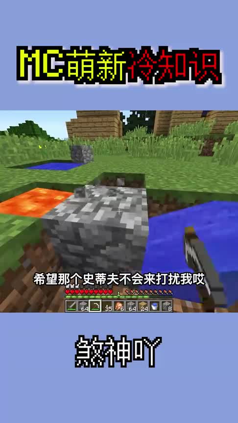 我的世界：MC新手冷知识，这样的MC你见过吗？飞鸡？