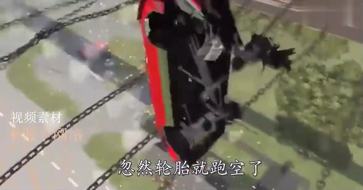 汽车能冲过百米“空中铁链桥”吗？3D动画模拟，场面太燃了！