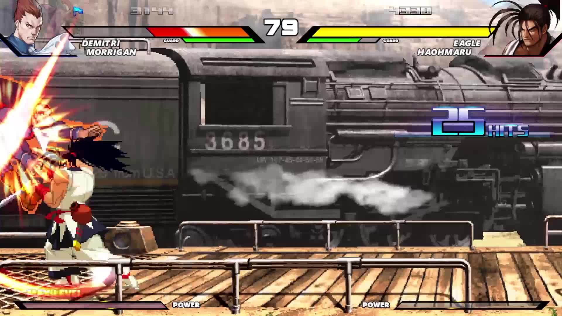 SNK对卡普空，莫妮卡、莉莉丝、迪米特利VS安迪、霸王丸、鹰
