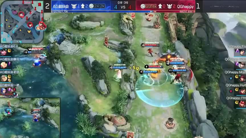 AG夺冠第四局，Fly本名英雄曜对决一诺野核，最后还是一诺更胜一筹啊！