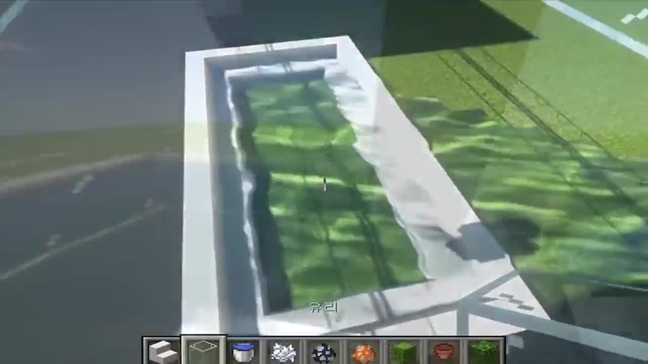 我的世界：超美大厅建筑，观赏海豚水箱像极了水族馆！
