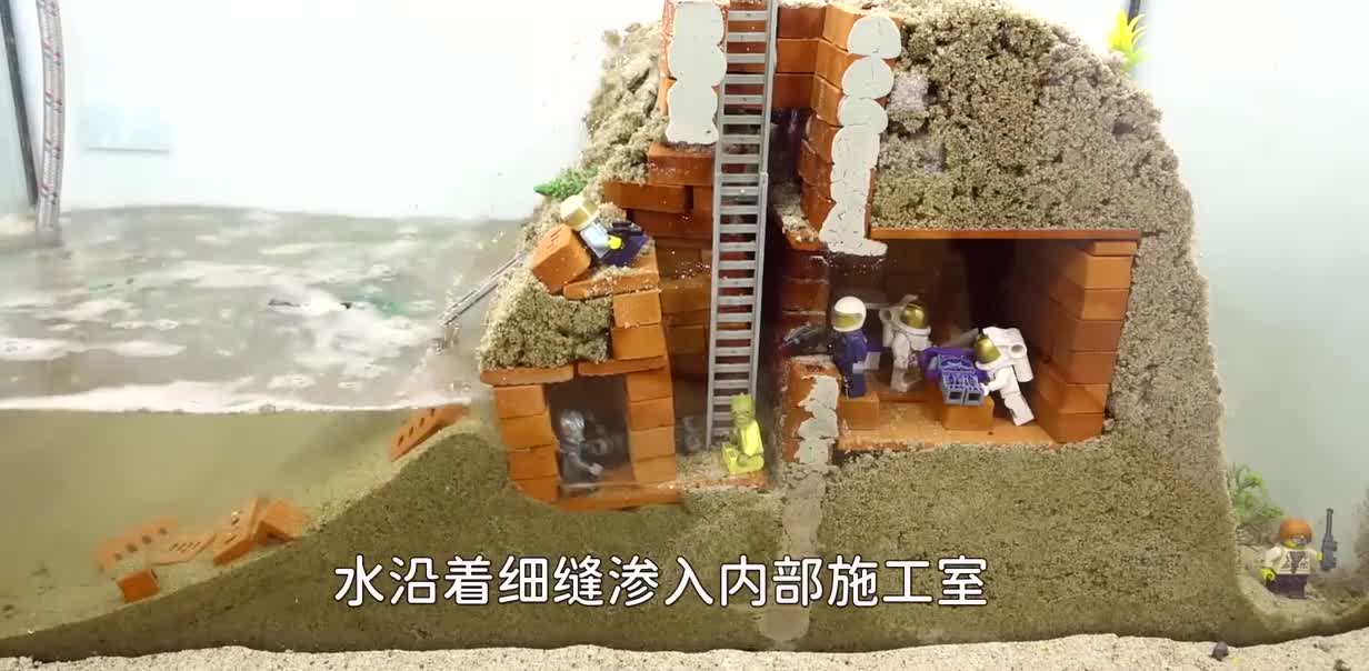 洪水冲击大坝模拟实验，自然灾害远比我们想象中可怕