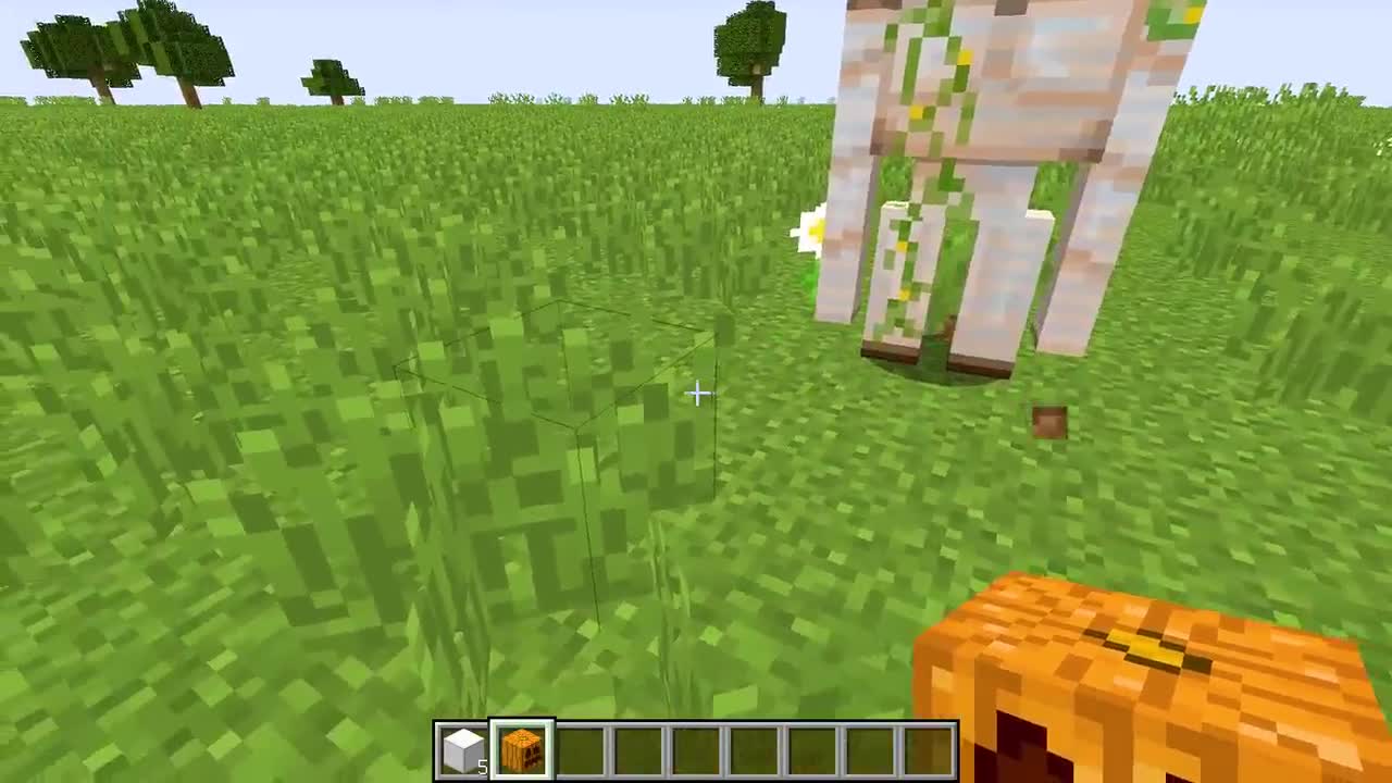 我的世界：模仿制作巨型的铁傀儡生物